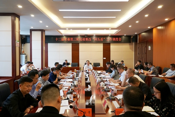 武陵源区召开十二届省委第三轮巡视整改“回头看”工作调度会