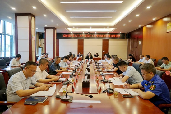 武陵源區(qū)召開重點(diǎn)生態(tài)環(huán)境保護(hù)工作暨兩違問題整改推進(jìn)會(huì)